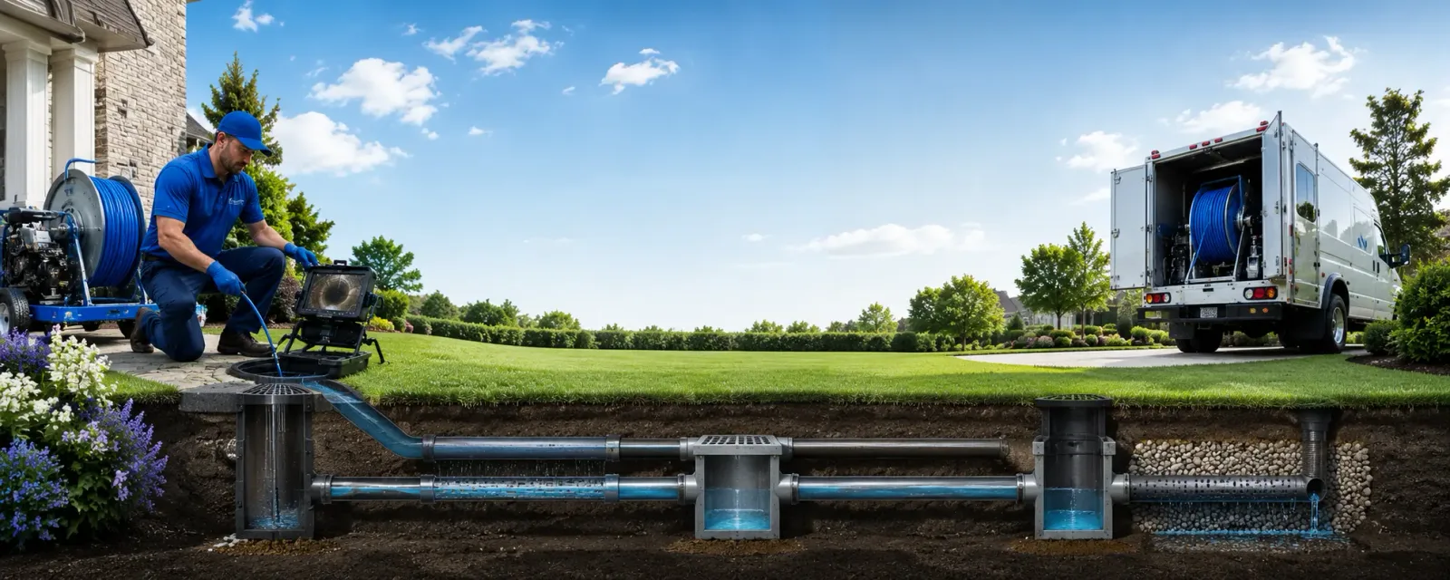 Outdoor drain cleaning information for West Newton, PA